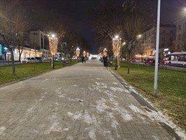 Wir tappern zum Essen durch die Nacht